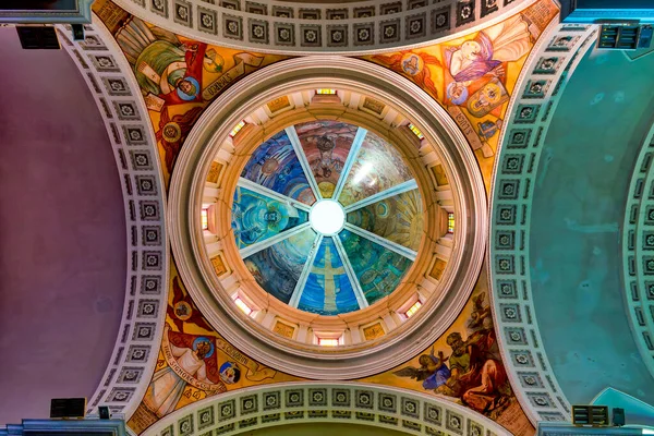 Bóveda Nave Central Basílica San Tomás Apostolo Ortona Ital — Foto de Stock