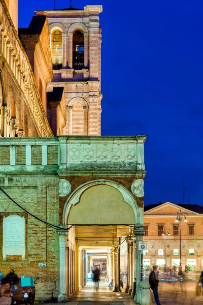 Loggia Dei Mercanti Lado Sur Catedral Ferrara Italia —  Fotos de Stock