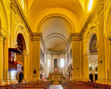 Chiesa del Gesu 'nun İçi, Ferrara, İtalya