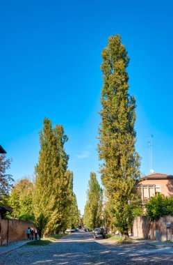 View of Corso Ercole I d'Este, Ferrara, Italy