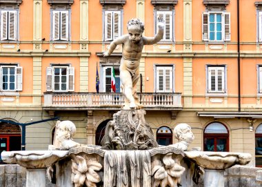 The fountain of Piazza Ponterosso, Trieste, Ital
