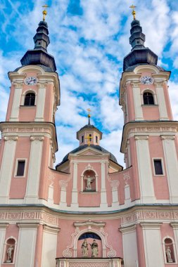 View of the Heiligenkreuzkirche, Villach, Austria, 