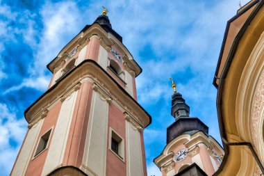 View of the Heiligenkreuzkirche, Villach, Austria, 