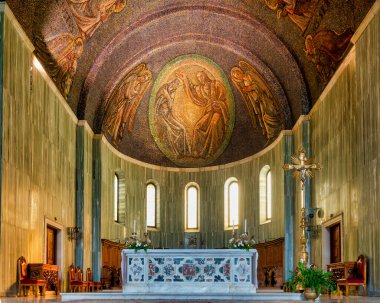 Interior of the Cathedral of San Giusto, Trieste, Italy