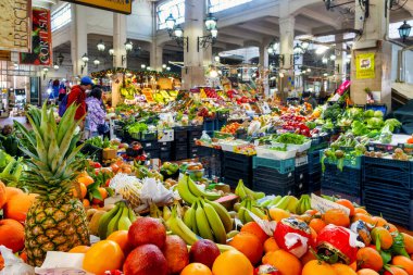 Interior of the Mercato dell'Unita' in Via di Cola di Rienzo, Rome, Italy