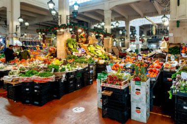 Interior of the Mercato dell'Unita' in Via di Cola di Rienzo, Rome, Italy