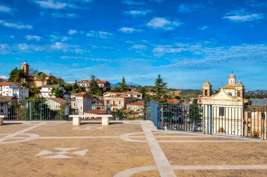 View of Piazza dei Vestini, Pianella, Italy