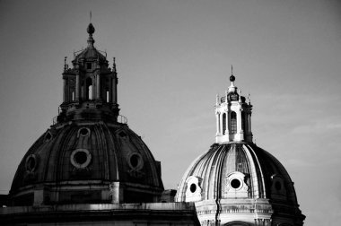 S. Maria di Loreto ve SS 'in ikiz kubbeleri. Nome di Maria, Roma İtalya