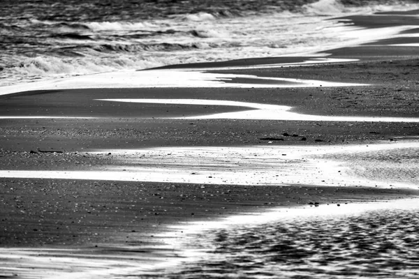 Black White Photo Seaside Pescara Winter Italy — Stock Photo, Image