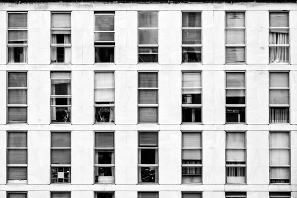 Чорно Біле Фото Деяких Офісних Будинків — стокове фото