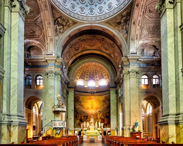 Interieur Van Kerk Van Santa Maria Maggiore Trieste Ital — Stockfoto