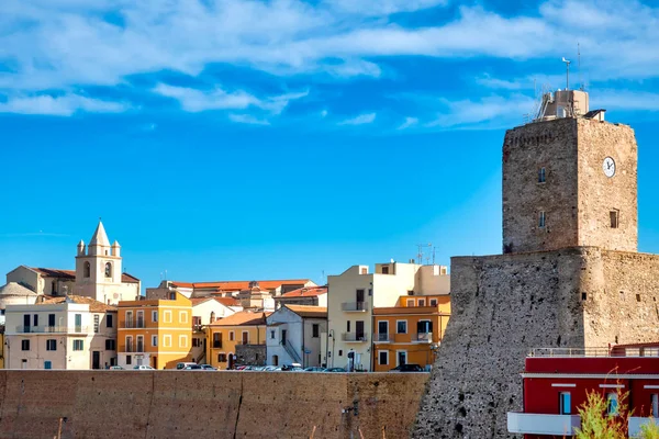 stock image View of the old town and the north beach, Termoli, Italy