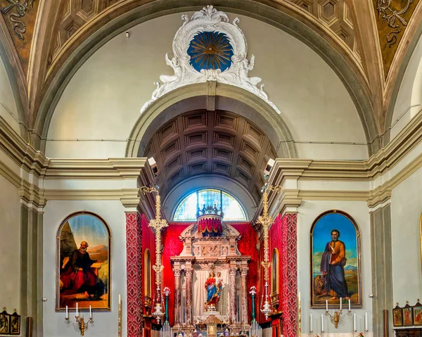 Εσωτερικό Του Παρεκκλησίου Της Madonna Del Rosario Τεργέστη Ιταλία — Φωτογραφία Αρχείου