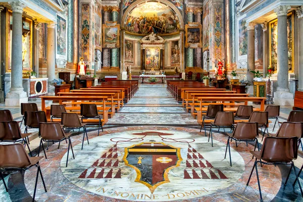 Interior Basílica Los Santos Vitalis Valeris Gervase Protase Roma Italia — Foto de Stock