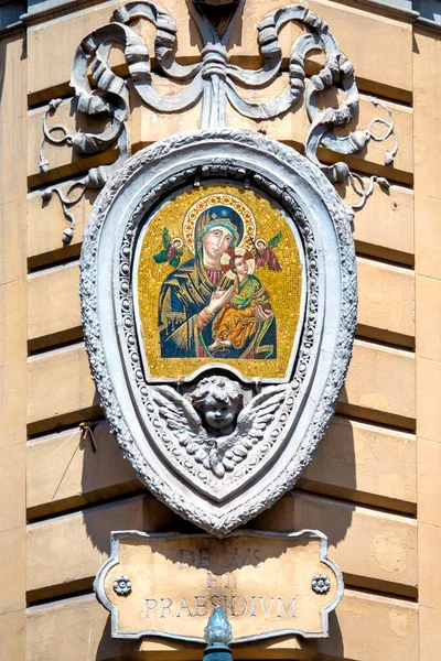 Madonna Liberiana Aedicula Dello Statuto Róma Olaszország — Stock Fotó