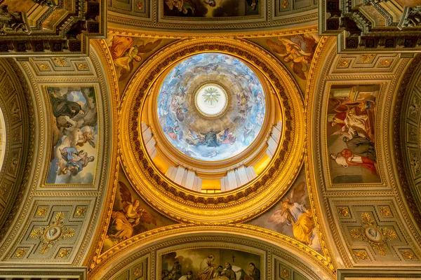 Interior Basílica Los Santos Juan Pablo Cerro Celiano Roma Italia — Foto de Stock