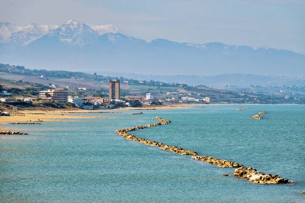 Vista Sulla Spiaggia Nord Termoli Italia — Foto Stock