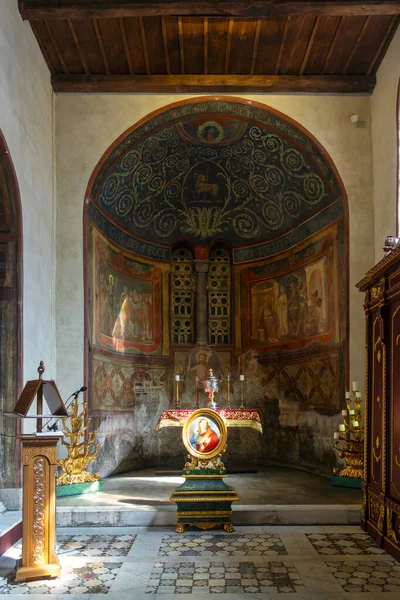 Інтер Базиліки Санта Марія Космедіні Рим Італія — стокове фото