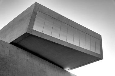MAXXI müzesinin siyah beyaz detayları, Roma, İtalya