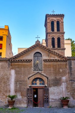 Santa Maria Kilisesi 'nin cephesi Cappella, Roma, Ital
