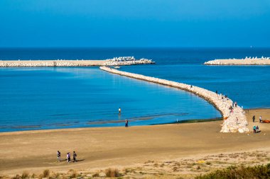 İtalya, Pescara sahilinin havadan görünüşü