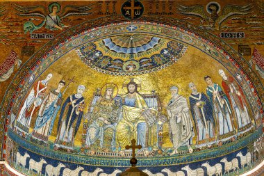 Trastevere 'deki Santa Maria Kilisesi, Roma, İtalya