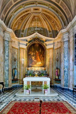 Altar of the Church of San Lorenzo in Fonte, Rome, Italy clipart