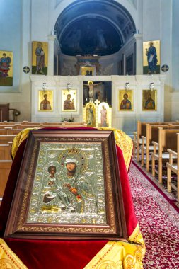 Interior of the Church of San Teodoro, Rome, Italy clipart