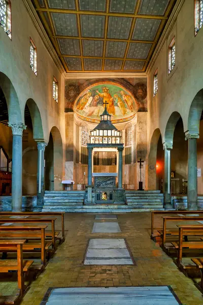 stock image Interior of the Church of San Giorgio al Velabro, Rome, Italy