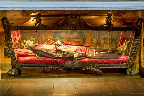 stock image Relic of John of Triora in the Church of Santa Maria in Ara Coeli, Rome, Italy