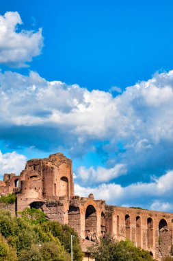 İtalya 'daki Palatine Tepesi manzarası