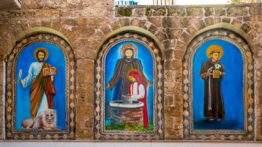 Bari, İtalya 'da San Marco dei Veneziani' de freskler restore edildi.