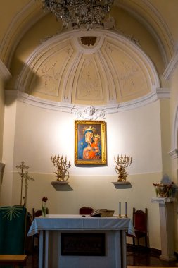 Arciconfraternita di San Luca Kilisesi sunağı, Bari Vecchia, Bari, İtalya.