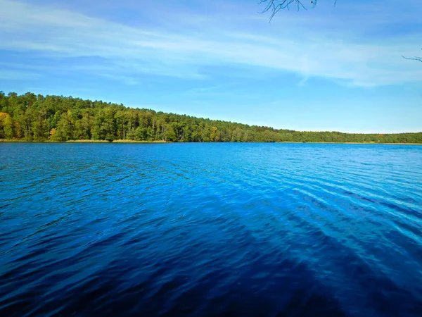 Lago Medio Hermosa Naturaleza —  Fotos de Stock
