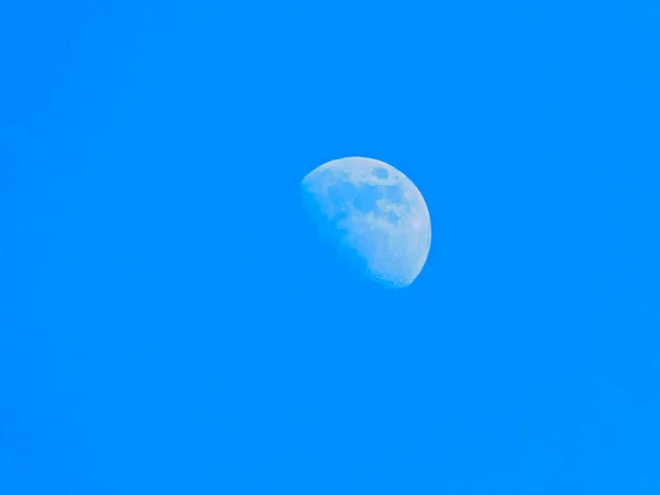 Moon Broad Daylight — стоковое фото