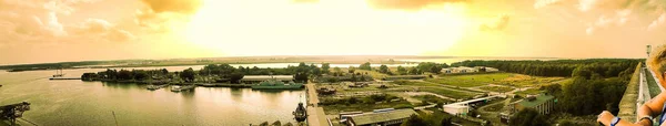 Blick Über Den Hafen Der Ostsee Peenemnde — Stockfoto