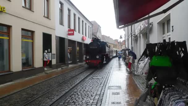 Bad Doberan Mecklemburgo Pomerânia Ocidental Alemanha Agosto 2019 Passeio Trem — Vídeo de Stock