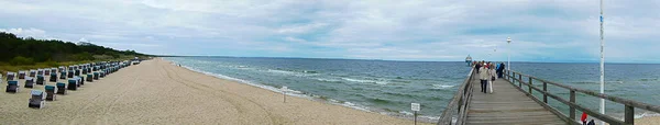 Панорама Красивого Побережья Балтийского Моря — стоковое фото