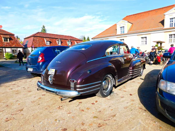 Boitzenburg Distrito Brandenburg Uckermark Alemanha Outubro 2019 Carro Vintage Marstall — Fotografia de Stock