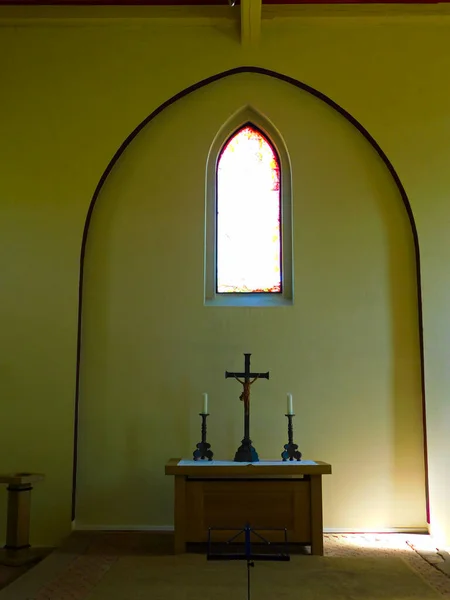 Kirchenaltar Einer Dorfkirche — Stockfoto