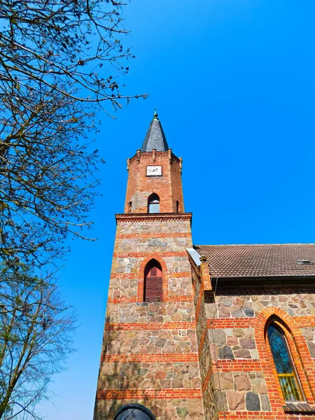 Fieldstone Churchin Meclemburgo Pomerania Occidentale — Foto Stock