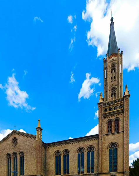 弗勒斯滕贝格的福音派城市教堂 — 图库照片