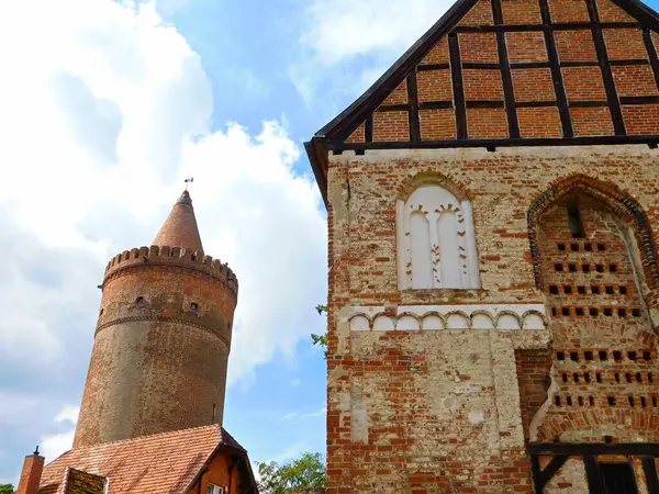 Zamek Wzgórzu Średniowiecza Północnych Niemczech Zdjęcia Stockowe bez tantiem