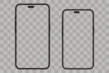 Cep telefonu seti. Vektör stok illüstrasyonu
