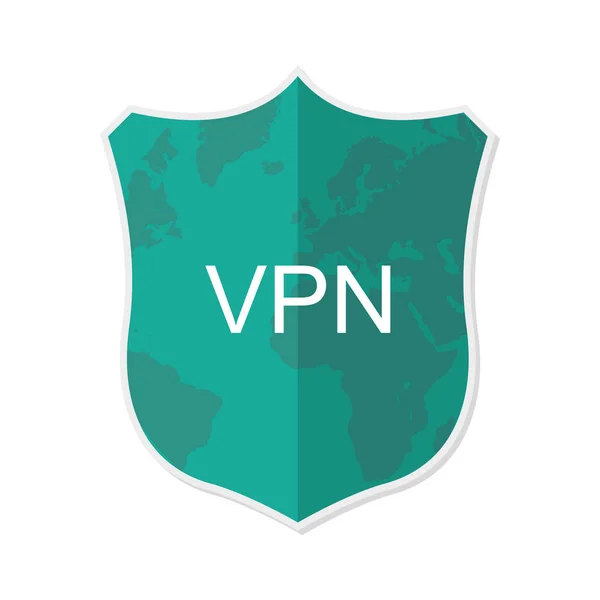Conexão Vpn Rede Privada Virtual Projeto Plano Vetorial — Vetor de Stock