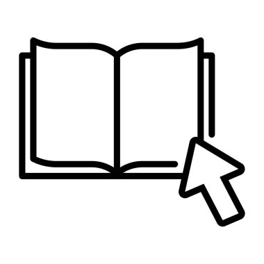 kitap simgesi vektör illüstrasyonu