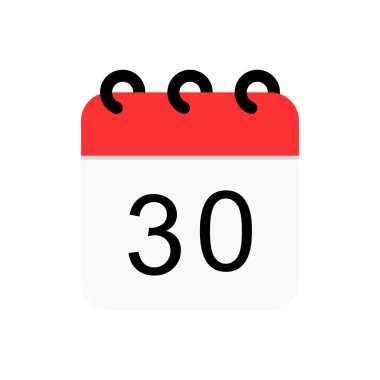 Takvim simgesi vektör illüstrasyonu