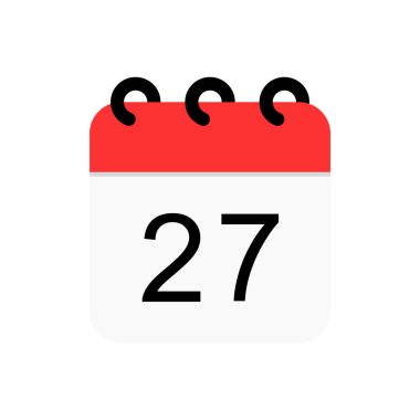 Takvim simgesi vektör illüstrasyonu