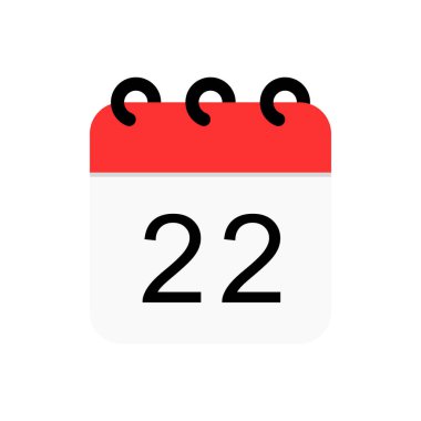 Takvim simgesi vektör illüstrasyonu