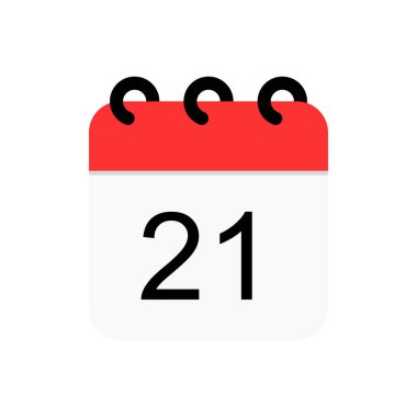 Takvim simgesi vektör illüstrasyonu